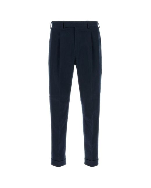 Pantalone in cotone stretch blu scuro di PT Torino in Blue da Uomo