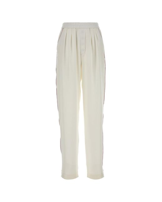 Tom Ford White Silk Pajamas Pant