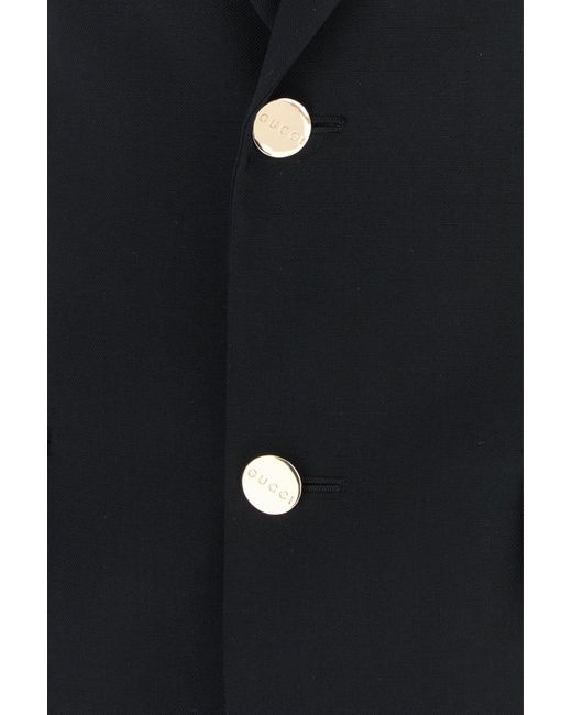 Giacca in lana blu notte di Gucci in Black da Uomo