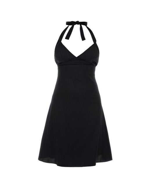 GIMAGUAS Black Poplin Jardin Mini Dress