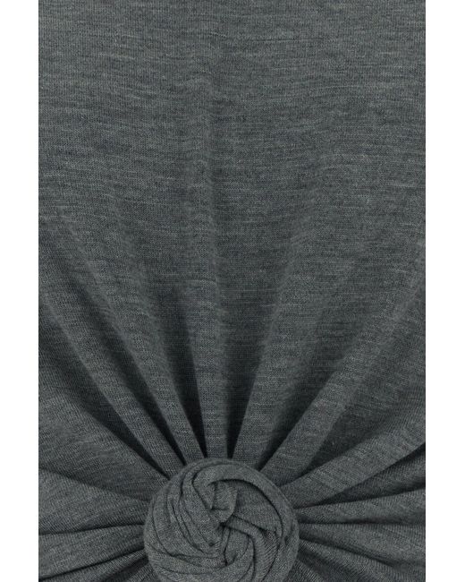 Magda Butrym Gray Wool T-Shirt