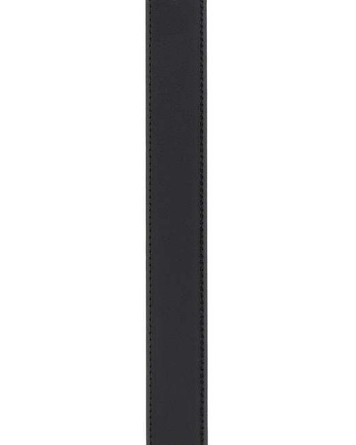 Montblanc White Black Leather Reversible Belt for men