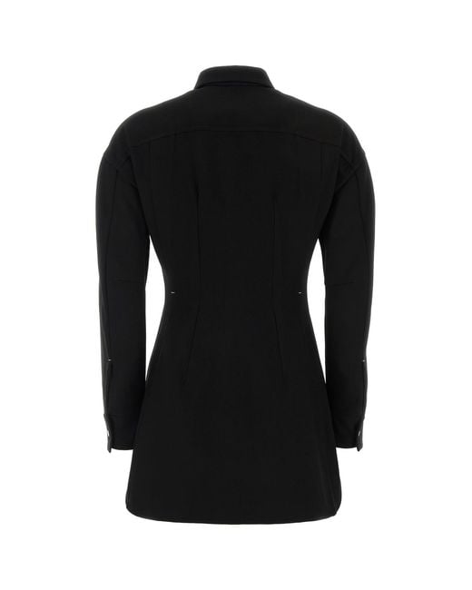 Jil Sander Black Wool Blend Shirt