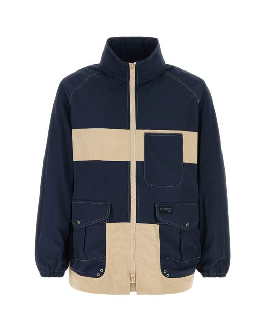 Fay Blue Two-tone Nylon Jacket for men