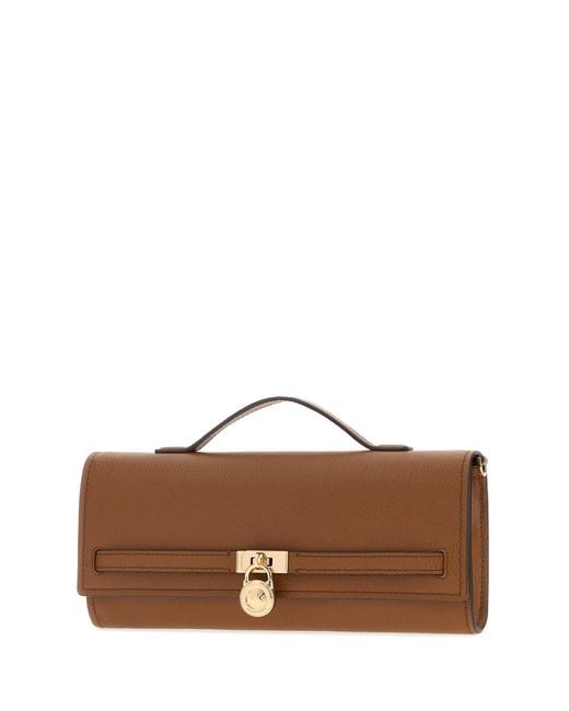 MICHAEL Michael Kors Brown Leather Medium Hamilton Moderne Handbag