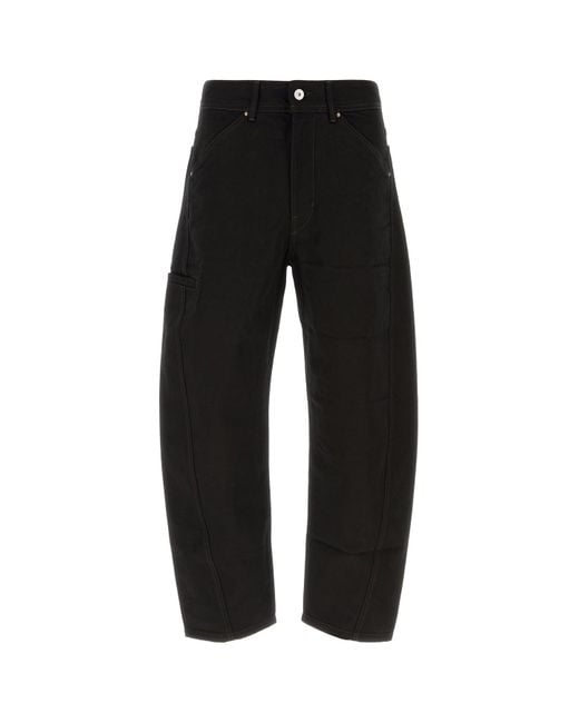 Lemaire Black Denim Jeans for men