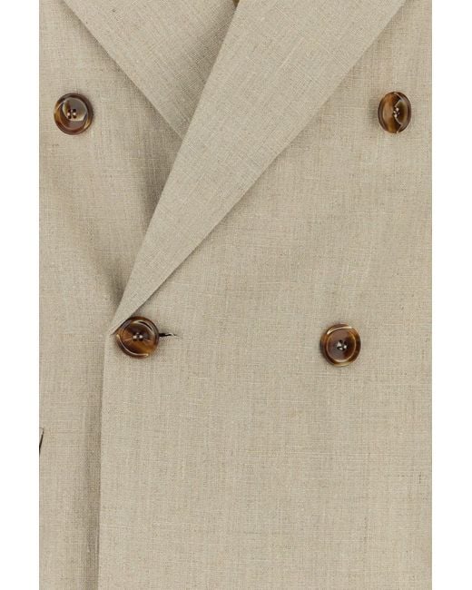Séfr Natural Beige Linen Donovan Blazer for men