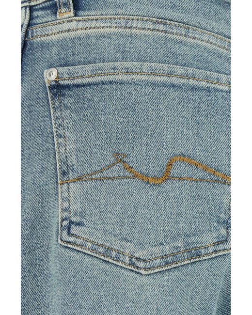 Jeans Lotta in denim stretch di 7 For All Mankind in Blue