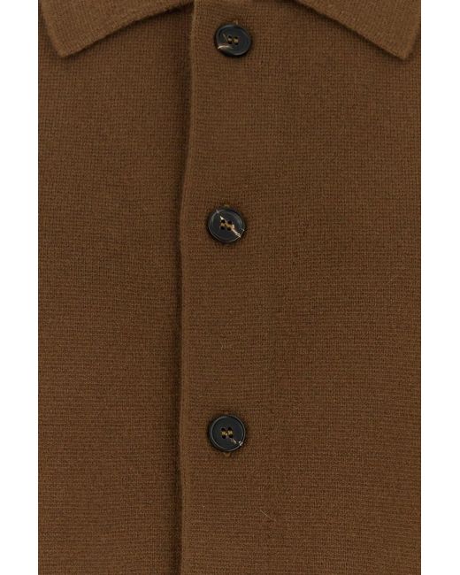 LeKasha Brown Cashmere Cardigan for men