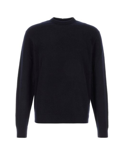 GIORGIO ARMANI X ALANUI Midnight Blue Cashmere Blend Sweater for men