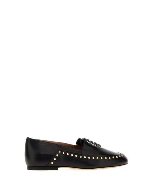 Jil Sander Black Leather Elyss Ballerinas
