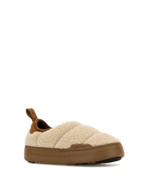 Slip on MB Park Puffer in teddy sabbia di Moon Boot in Brown