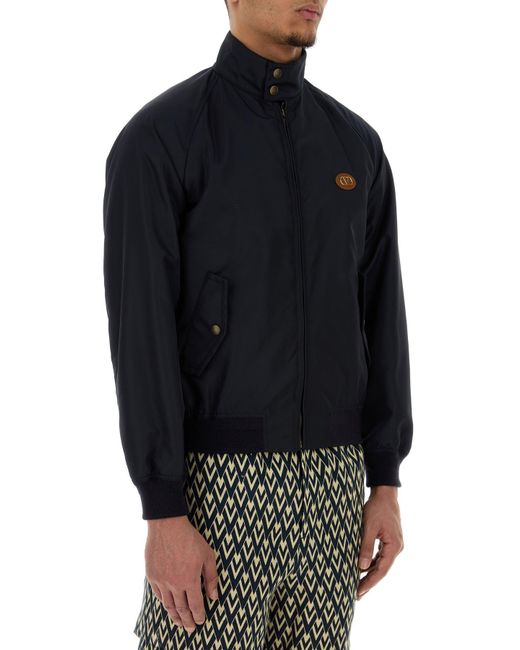 Valentino Garavani Navy Blue Nylon Jacket for men