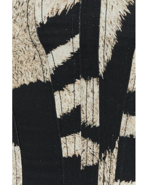 Corpetto in cotone stampato di GIUSEPPE DI MORABITO in Black