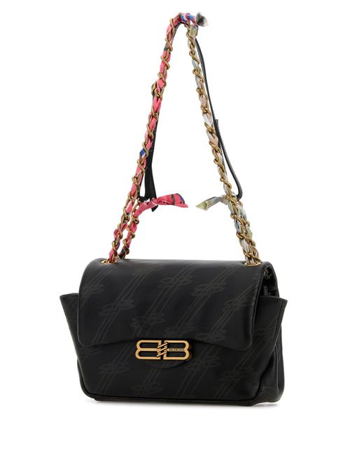 Borsa a spalla Darling mini in pelle stampata di Balenciaga in Black
