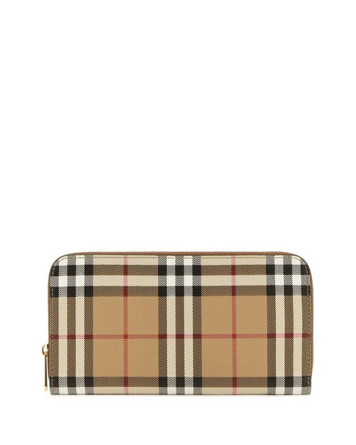 Burberry Multicolor Printed Canvas Wallet