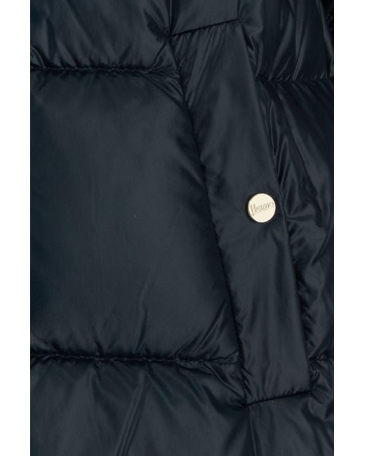 Herno Blue Nylon Down Jacket