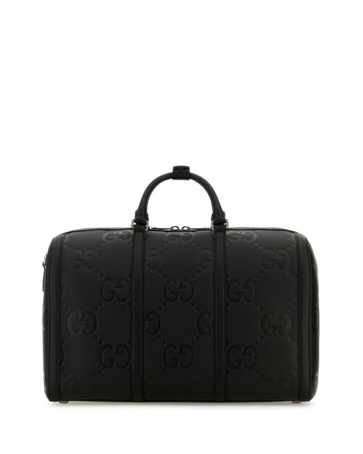 GG JUMBO LEATHER di Gucci in Black da Uomo