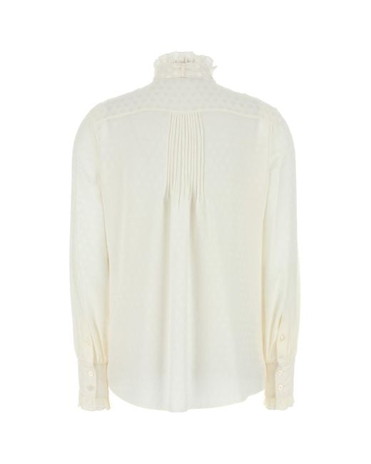 Valentino Garavani White Silk Shirt