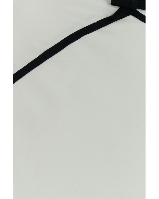 Moschino White Crepe Top
