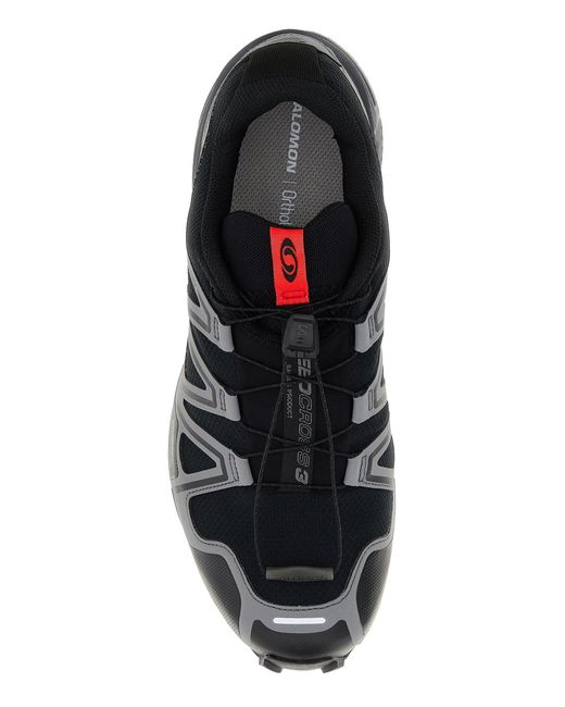 Salomon Black Multicolor Rubber And Mesh Speedcross 3 Sneakers