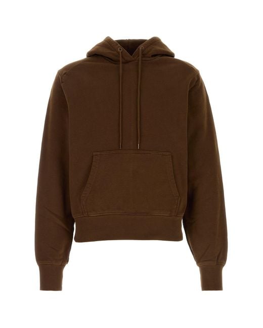 Entire studios Brown Chocolate Cotton Sweatshirt for men