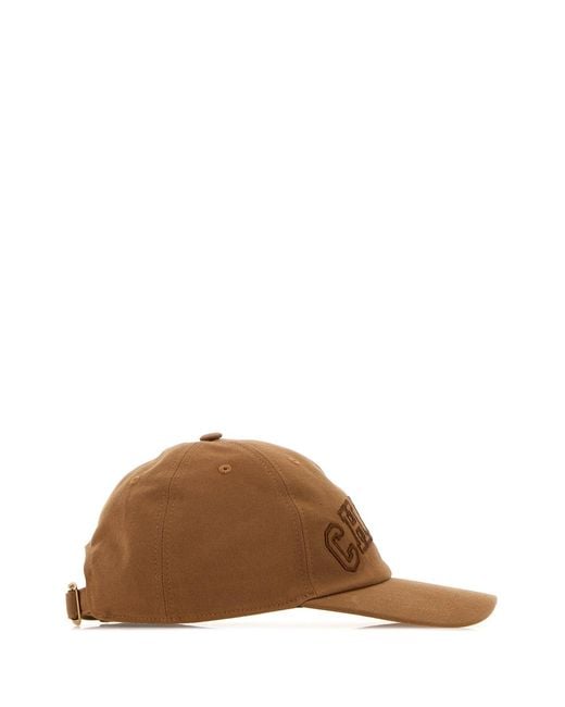 Chloé Brown Camel Twill Baseball Cap
