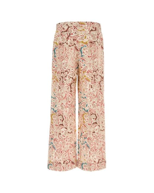 Valentino Garavani Natural Printed Hemp Pant for men