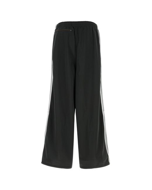 Needles Black Polyester joggers for men