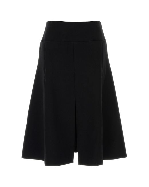 Alaïa Black Stretch Polyester Blend Skirt