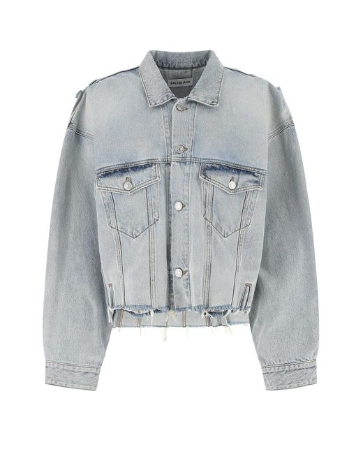 balenciaga oversized denim jacket