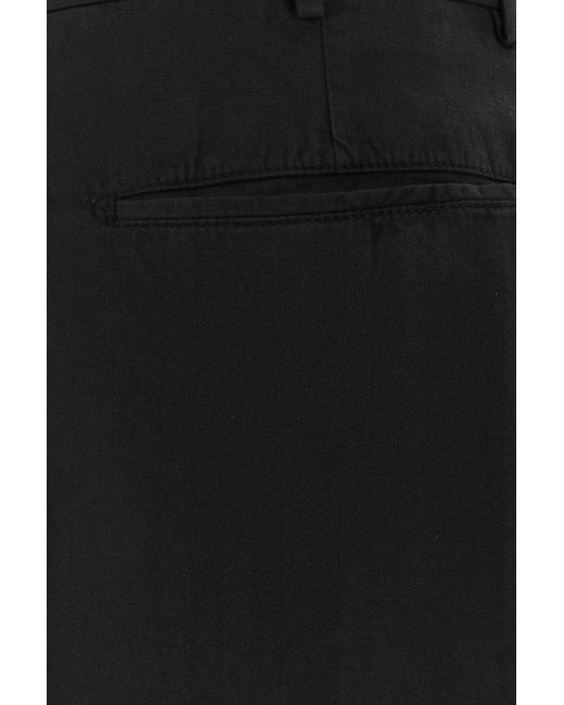 PT Torino Black Lyocell Blend Pant for men