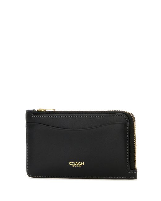 Portacarte in pelle nera di COACH in Black