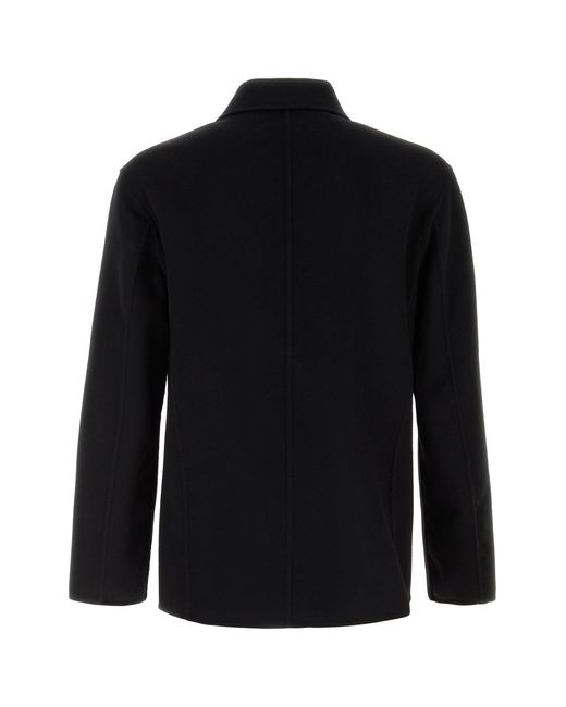 Jil Sander Black Wool Blend Shirt for men