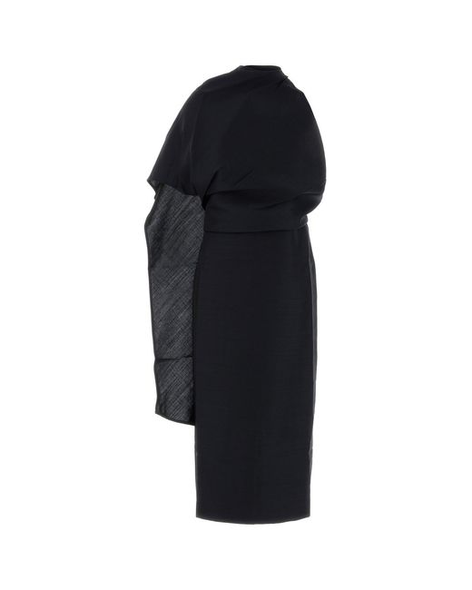Rohe Black Midnight Blue Gabardine Dress