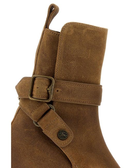 Burberry Brown Suede Boots