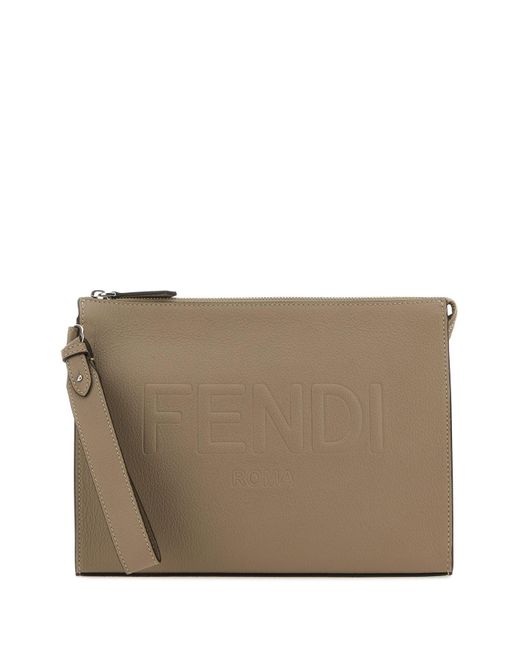 CLUTCH di Fendi in Brown da Uomo