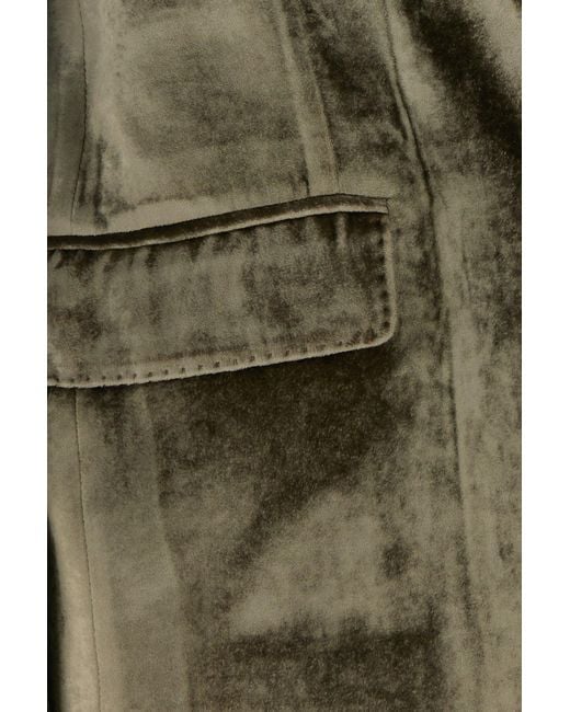 Etro Sage Green Velvet Blazer