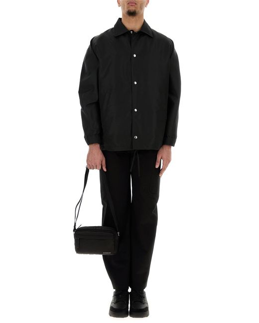 Givenchy Black Fabric Essential U Crossbody Bag for men