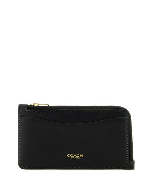 Portacarte in pelle nera di COACH in Black