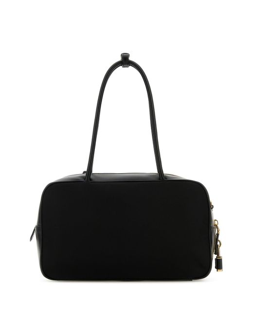 Borsa a mano in nylon nero di Prada in Black