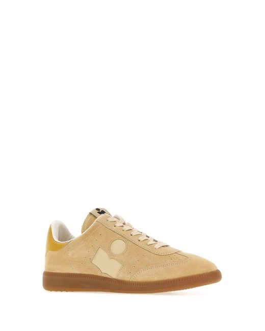 Isabel Marant Multicolor Beige Suede Bryce Sneakers