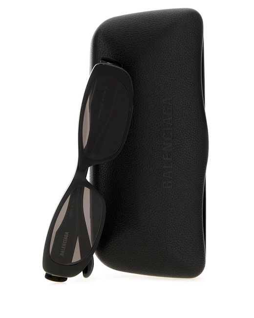 Balenciaga White Black Acetate Nova Sunglasses