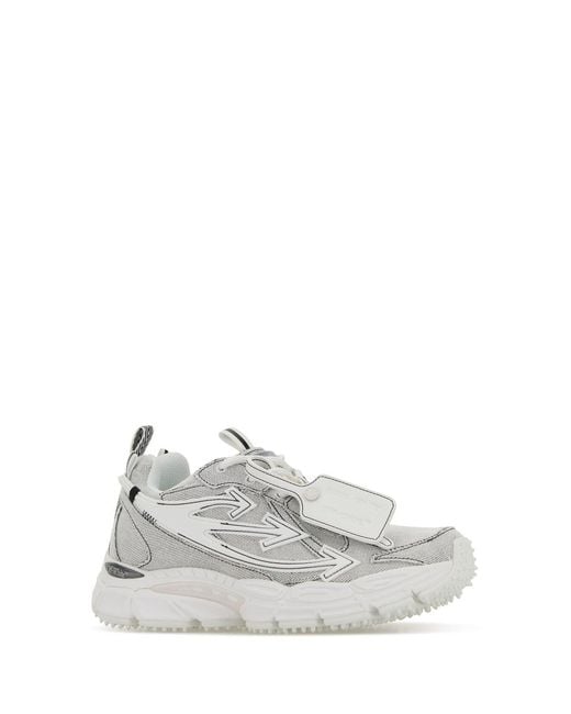 Off-White c/o Virgil Abloh White Two-tone Denim Sneakers