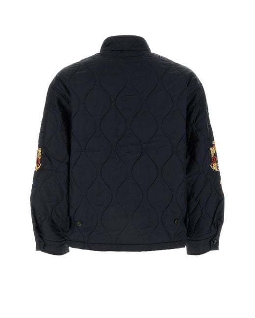 BARACUTA ENGLAND Navy Blue Nylon Jacket for men