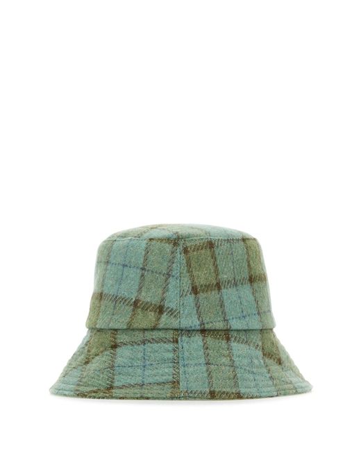 Cappello da pescatore Clarion in misto lana ricamata di Helen Kaminski in Green