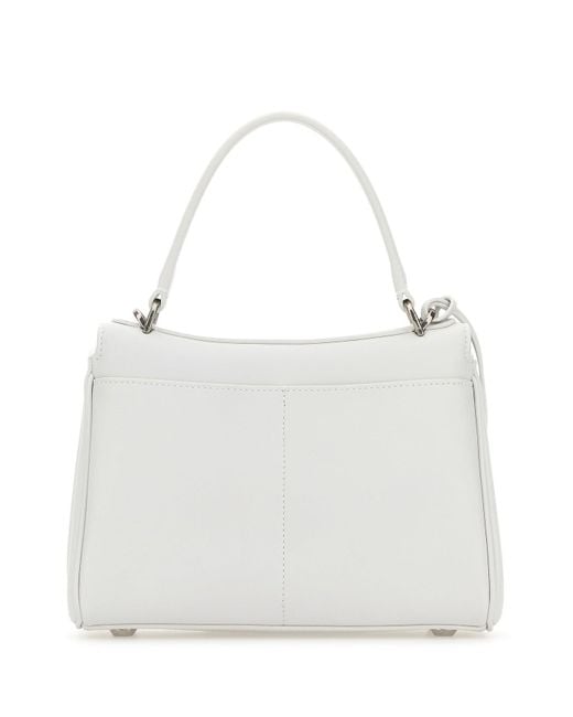 Balenciaga White Leather Mini Rodeo Handbag