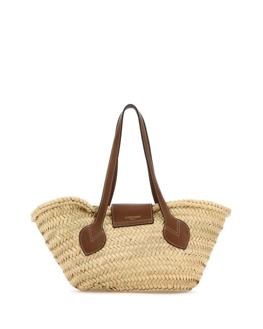 J&m Davidson Natural Straw Shopping Bag