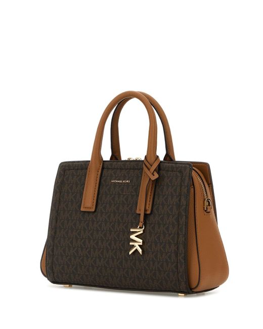 MICHAEL Michael Kors Black Printed Canvas Small Laila Handbag