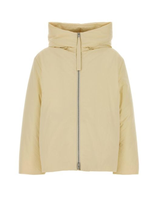 Jil Sander Natural Cream Polyester Down Jacket